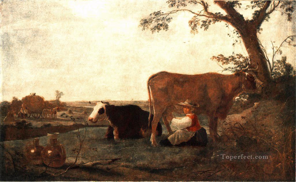 The Dairy Maid countryside painter Aelbert Cuyp Oil Paintings